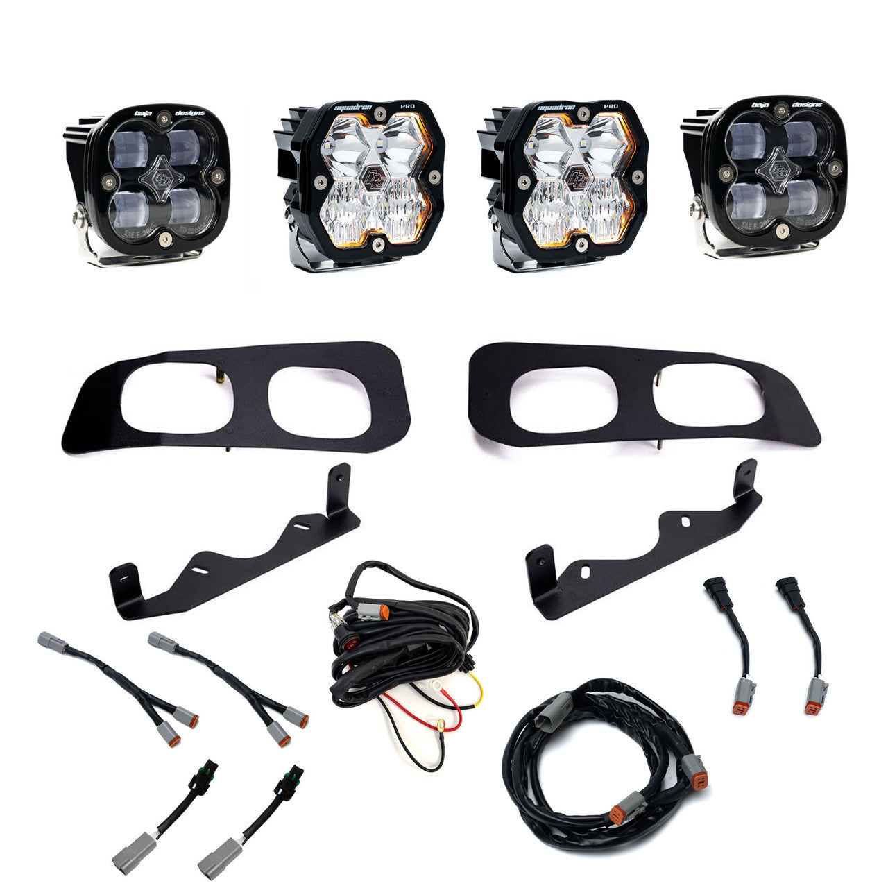 Squadron 2.0 Pro/Squadron SAE Dual Fog Pocket Light Kit - Ford 2023-26 F-250/350 Super Duty *CLEAR*