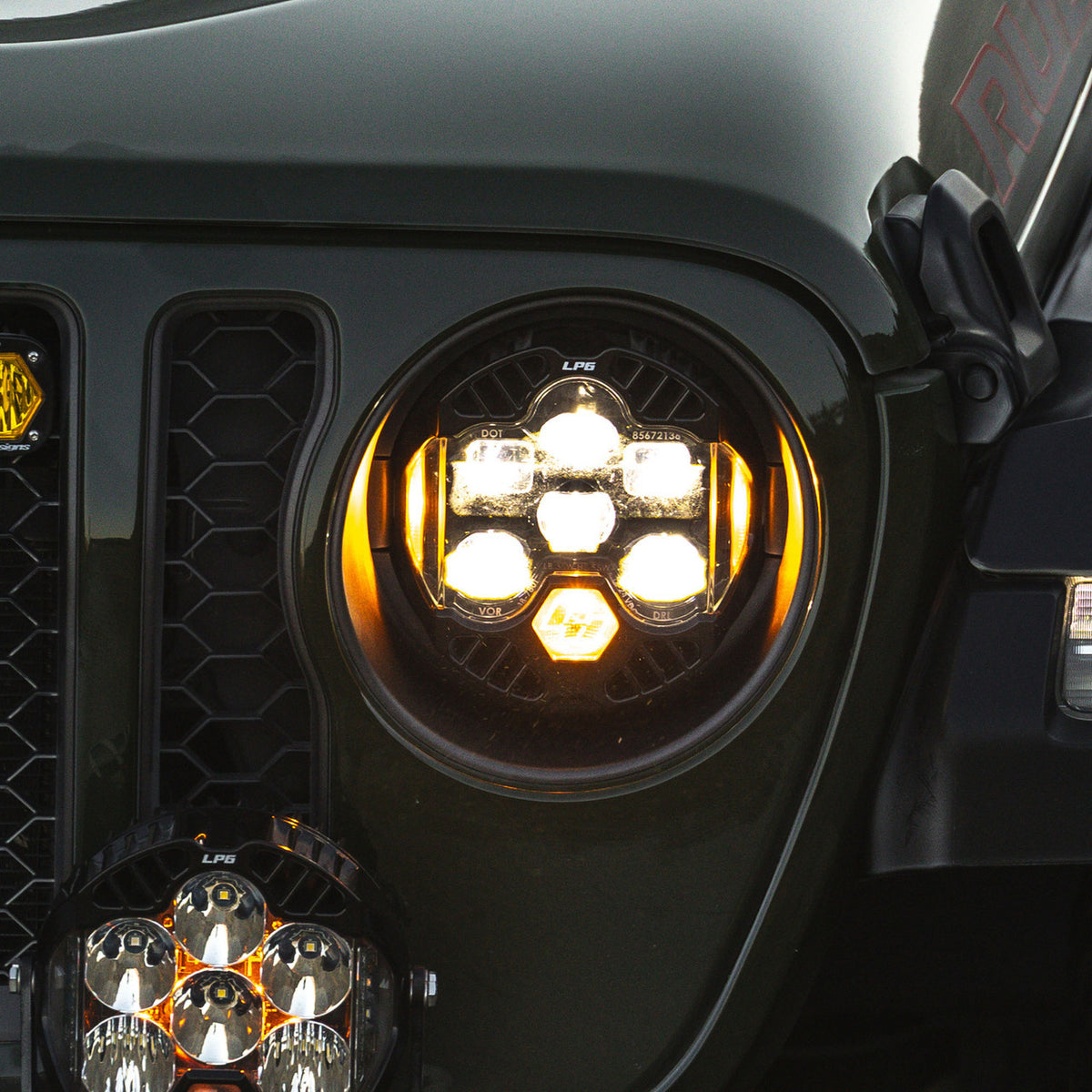 DOT LP6 LED Headlight Kit - Jeep 2018-2026 Wrangler JL; 2020-2026 Gladiator JT; NOTE w/Halogen Headlights