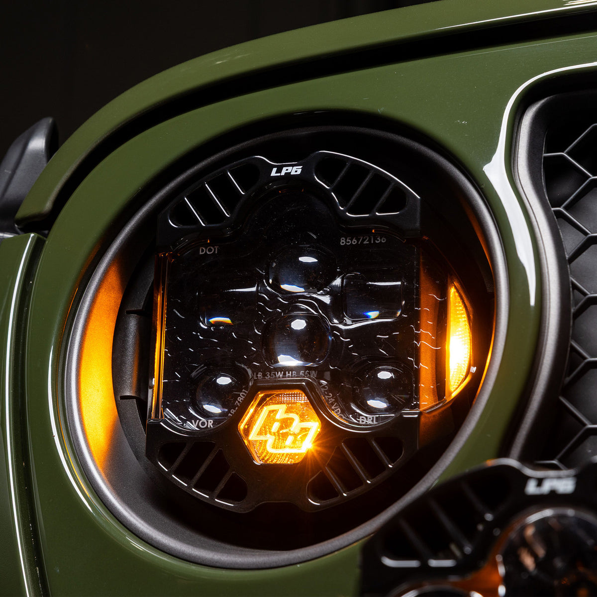 DOT LP6 LED Headlight Kit - Jeep 2018-2026 Wrangler JL; 2020-2026 Gladiator JT; NOTE w/Halogen Headlights