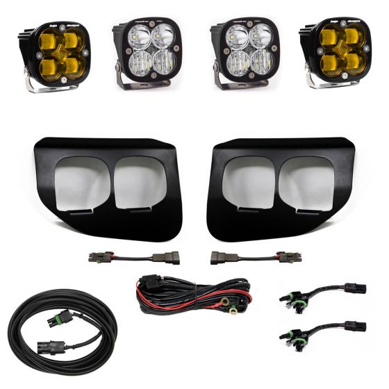 Ford Super Duty (20-On) Fog Lights Dual FPK Amber SAE/Sport DC Baja Designs