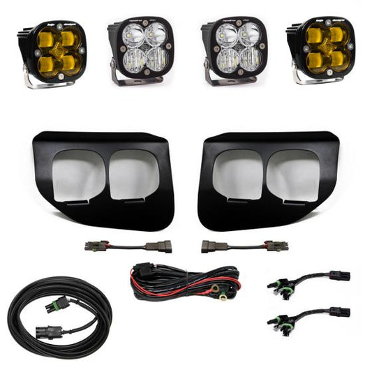 Ford Super Duty (20-On) Fog Lights Dual FPK Amber SAE/Pro DC Baja Designs