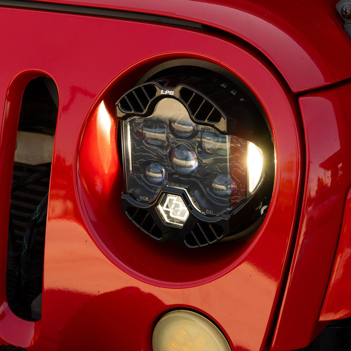DOT LP6 LED Headlight Kit - Jeep 2007-2018 Wrangler JK *AMBER*