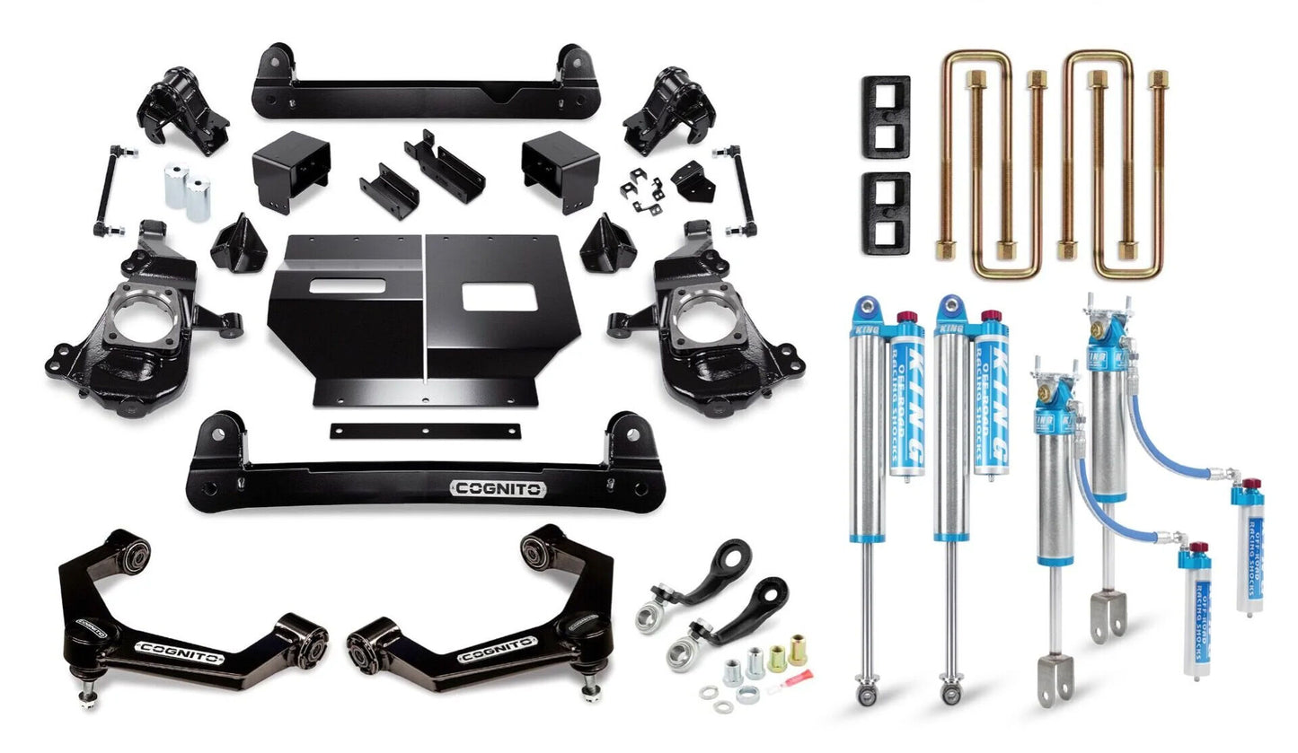 Cognito 4-Inch Elite Lift Kit with King 2.5 Reservoir Shocks for 20-25 Silverado/Sierra 2500/3500 2WD/4WD - 510-P1179