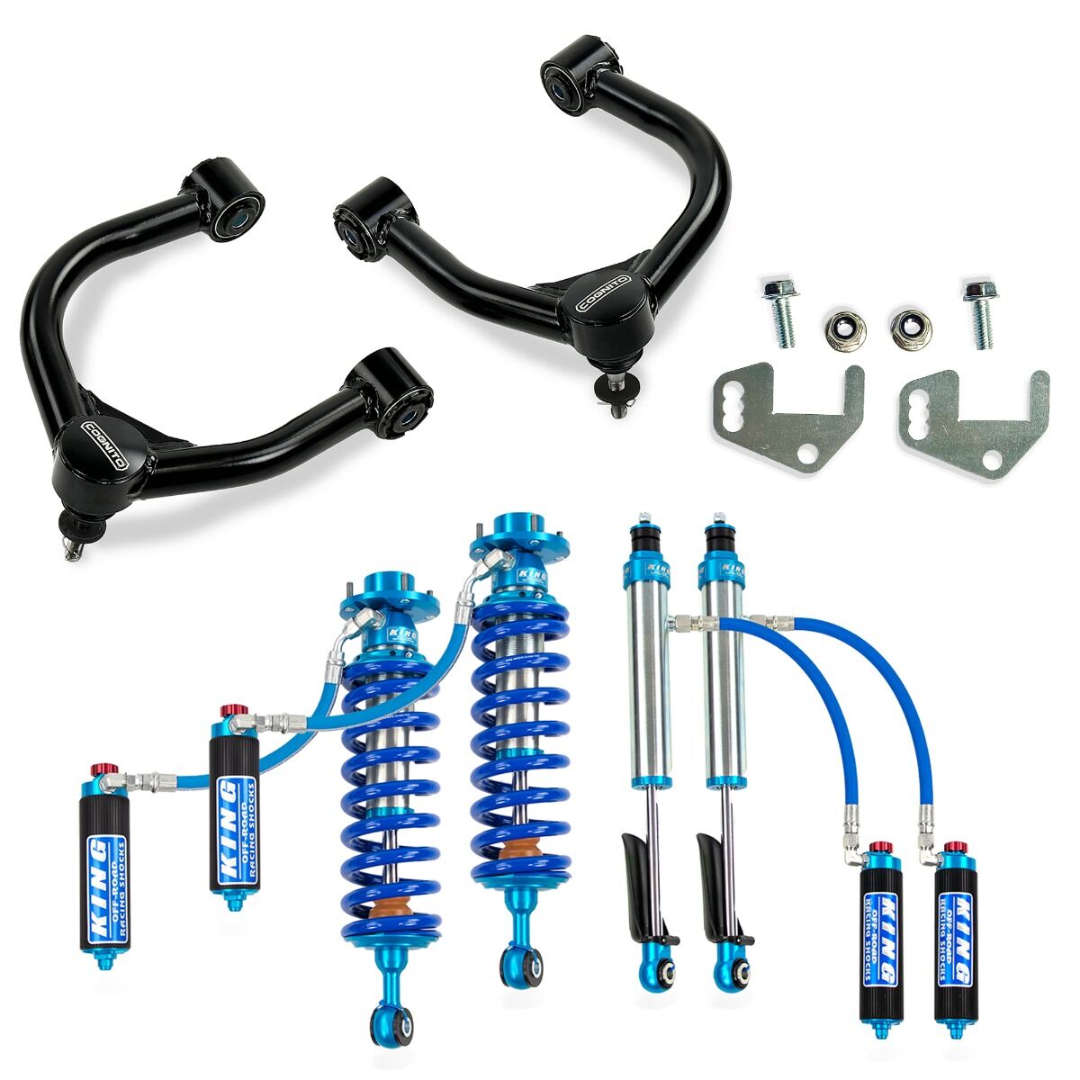 Cognito 3-Inch Elite Leveling Lift Kit with King 2.5 Reservoir Shocks for 22-25 Toyota Tundra 2WD/4WD w/ Rear Air Ride - 535-P1227