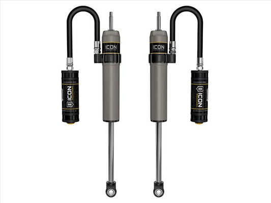 ICON 2022-2024 Toyota Tundra 0-1.5” Lift/2023-2024 Sequoia 0-3" Lift, Rear, V.S. 2.5 Aluminum Series Shock Absorbers, Remote Reservoir, Pair