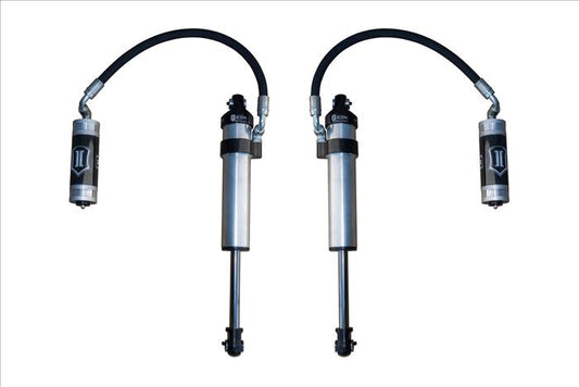 ICON 2003-2024 Toyota 4Runner/2005-2023 Toyota Tacoma/2007-2014 Toyota FJ Cruiser, Front, 2.5 VS Stock Width Remote Reservoir w/ CDCV Secondary Shocks, Pair