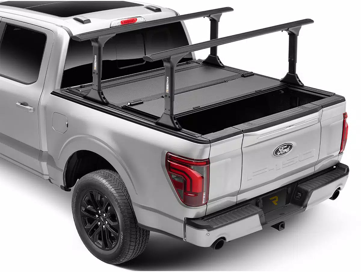 RealTruck BAKFlip MX4 TS Hard Folding Tonneau Cover w/ T-Slot Rails 6'7" Bed