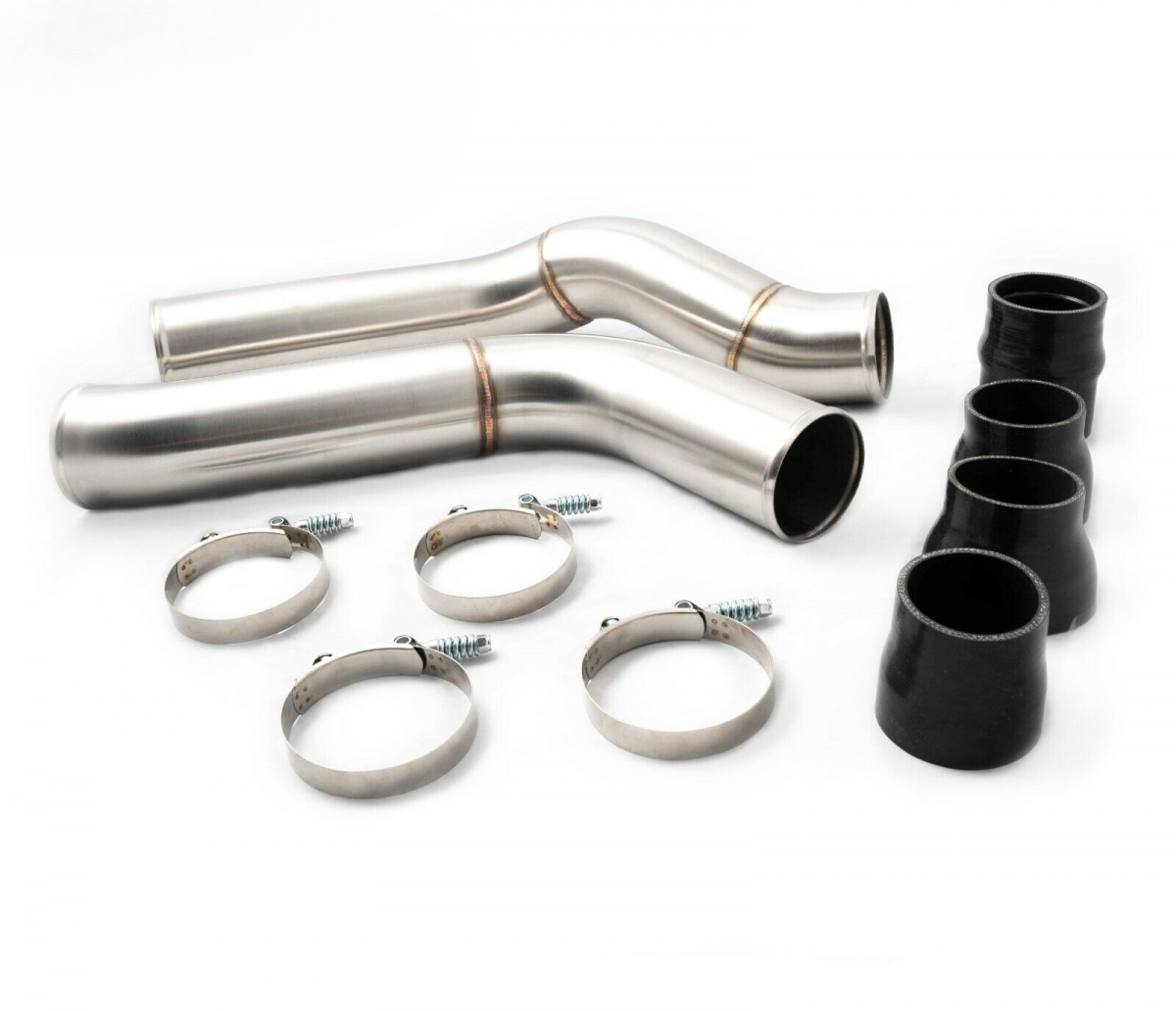 CDP 3.5" SS Polished Intercooler Pipe Kit For 2013-2018 Dodge Ram 6.7L Cummins