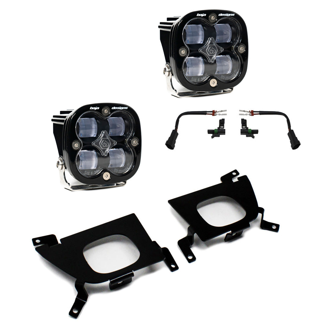 Chevy Squadron SAE Fog Pocket Light Kit - Chevy 2019-22 Silverado 1500 / 2020-22 2500HD/3500HD *CLEAR*