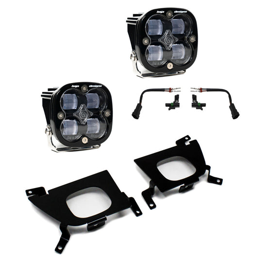 Chevy Squadron SAE Fog Pocket Light Kit - Chevy 2019-22 Silverado 1500 / 2020-22 2500HD/3500HD *CLEAR*
