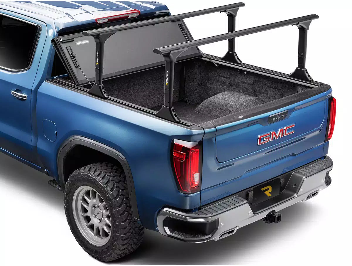 RealTruck BAKFlip MX4 TS Hard Folding Tonneau Cover w/ T-Slot Rails 5'8"