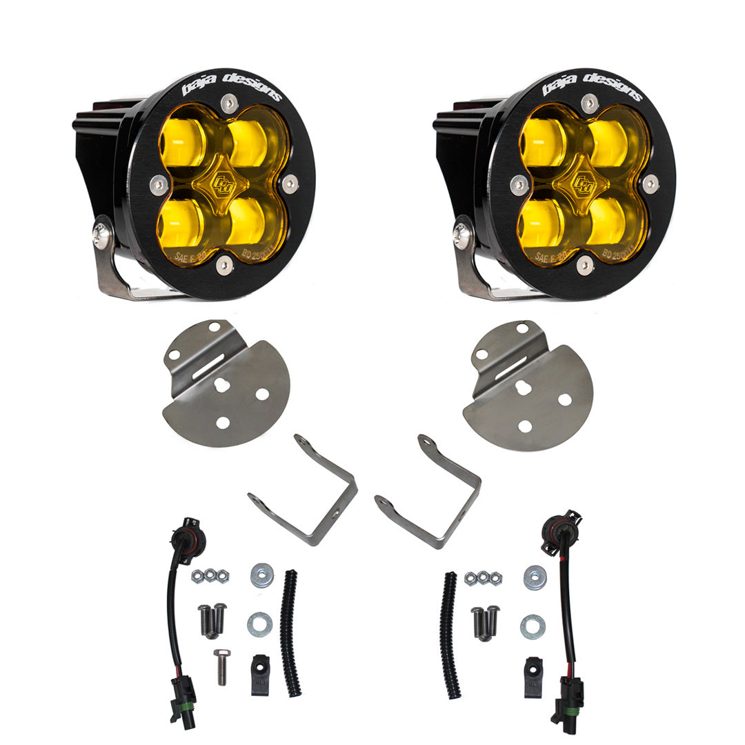 Chevy/GMC Squadron SAE Fog Pocket Light Kit - Chevy/GMC 2015-19 Colorado/Canyon / Silverado/Sierra 2500/3500HD *AMBER*