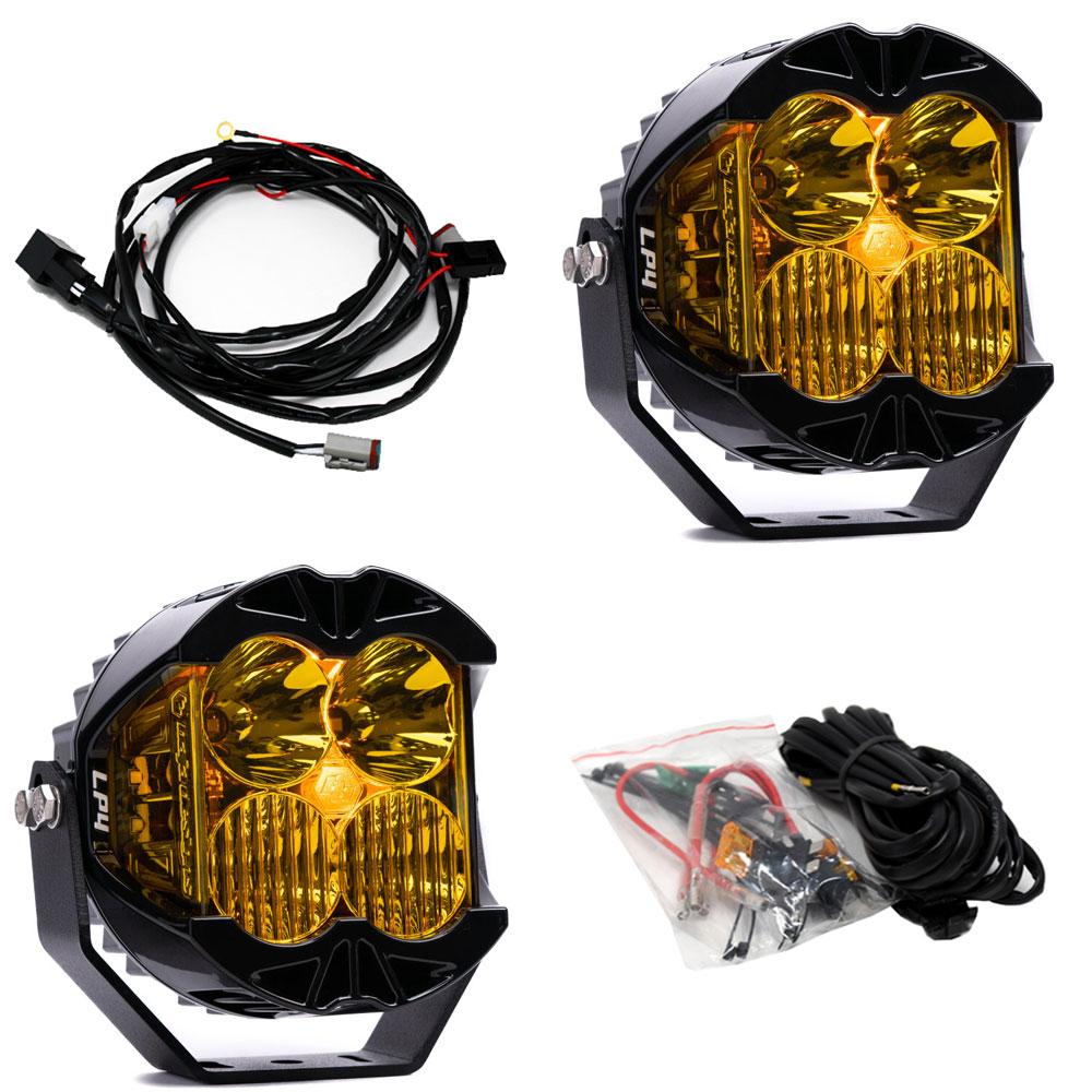 LP4 Pro LED Auxiliary Light Pod Pair - Universal *AMBER*