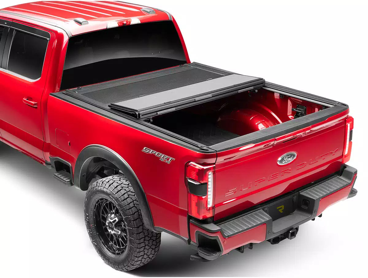 RealTruck BAKFlip MX4 TS Hard Folding Tonneau Cover w/ T-Slot Rails 6'9" Bed