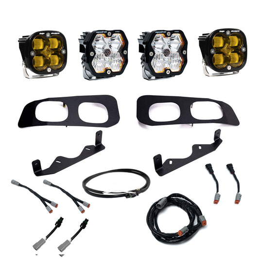 Squadron 2.0 Pro/Squadron SAE Dual Fog Pocket Light Kit - Ford 2023-26 F-250/350 Super Duty *AMBER*