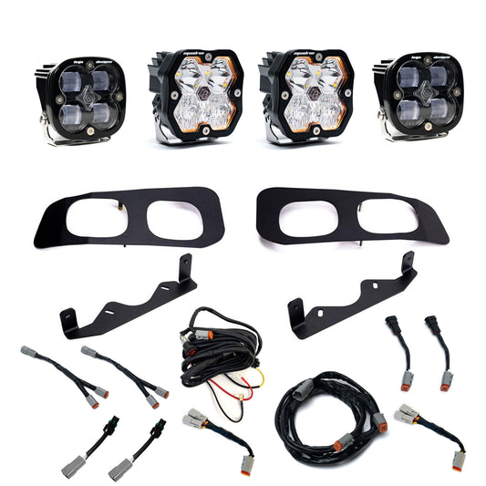Squadron 2.0 Sport/Squadron SAE Dual Fog Pocket Light Kit - Ford 2023-26 F-250/350 Super Duty *CLEAR*
