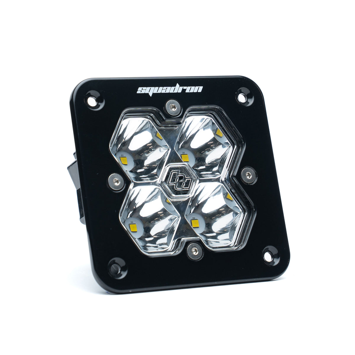 Squadron 2.0 Sport Black Flush Mount LED Auxiliary Light Pod - Universal *CLEAR*