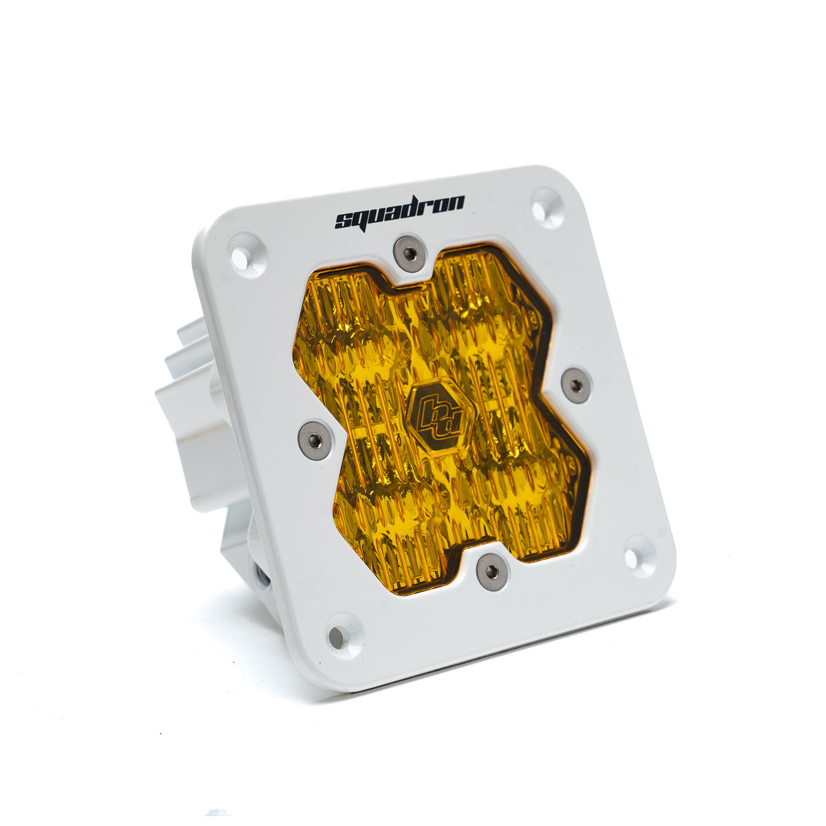Squadron 2.0 Sport White Flush Mount LED Auxiliary Light Pod - Universal *AMBER*