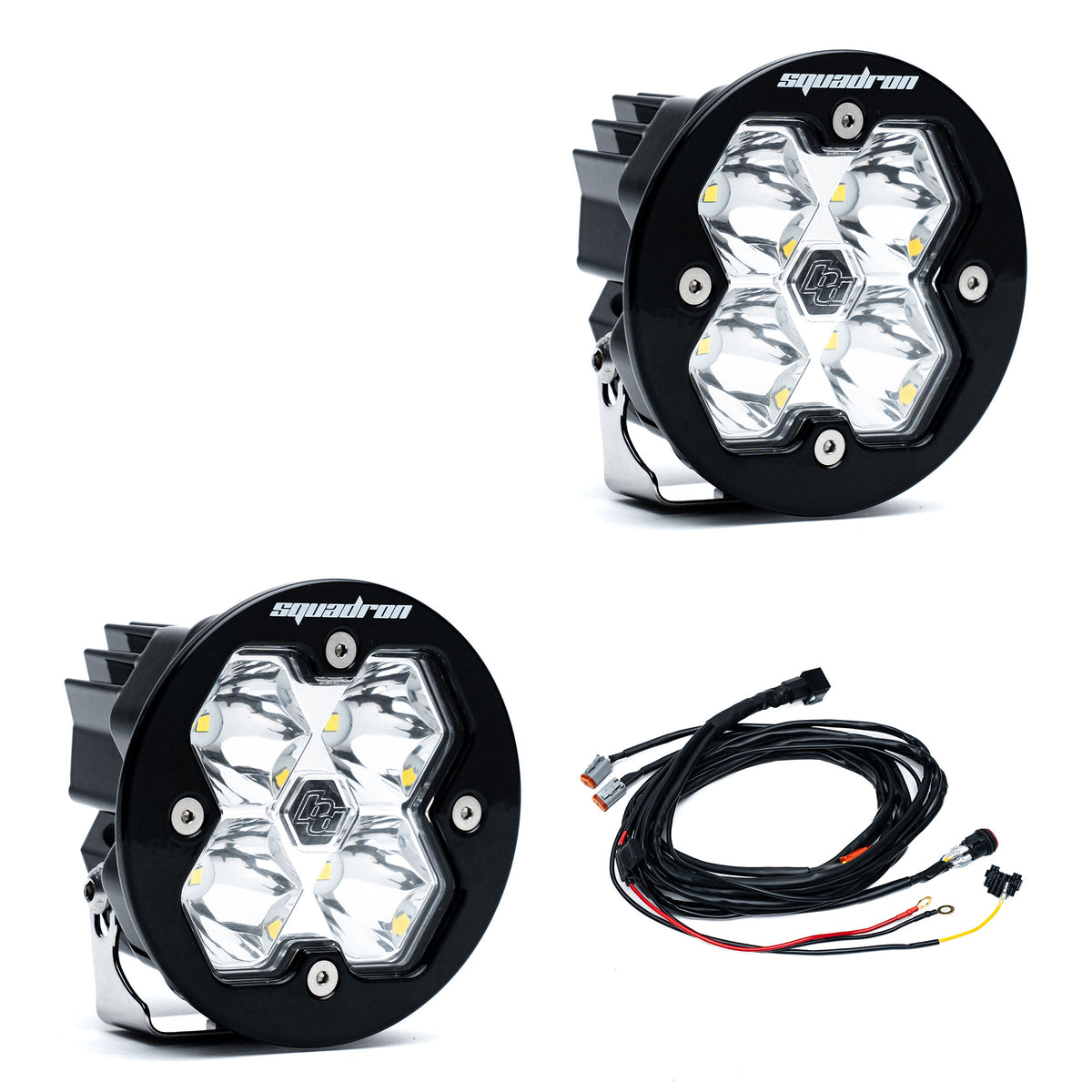 Squadron-R 2.0 Sport Black LED Auxiliary Light Pod Pair - Universal *CLEAR*
