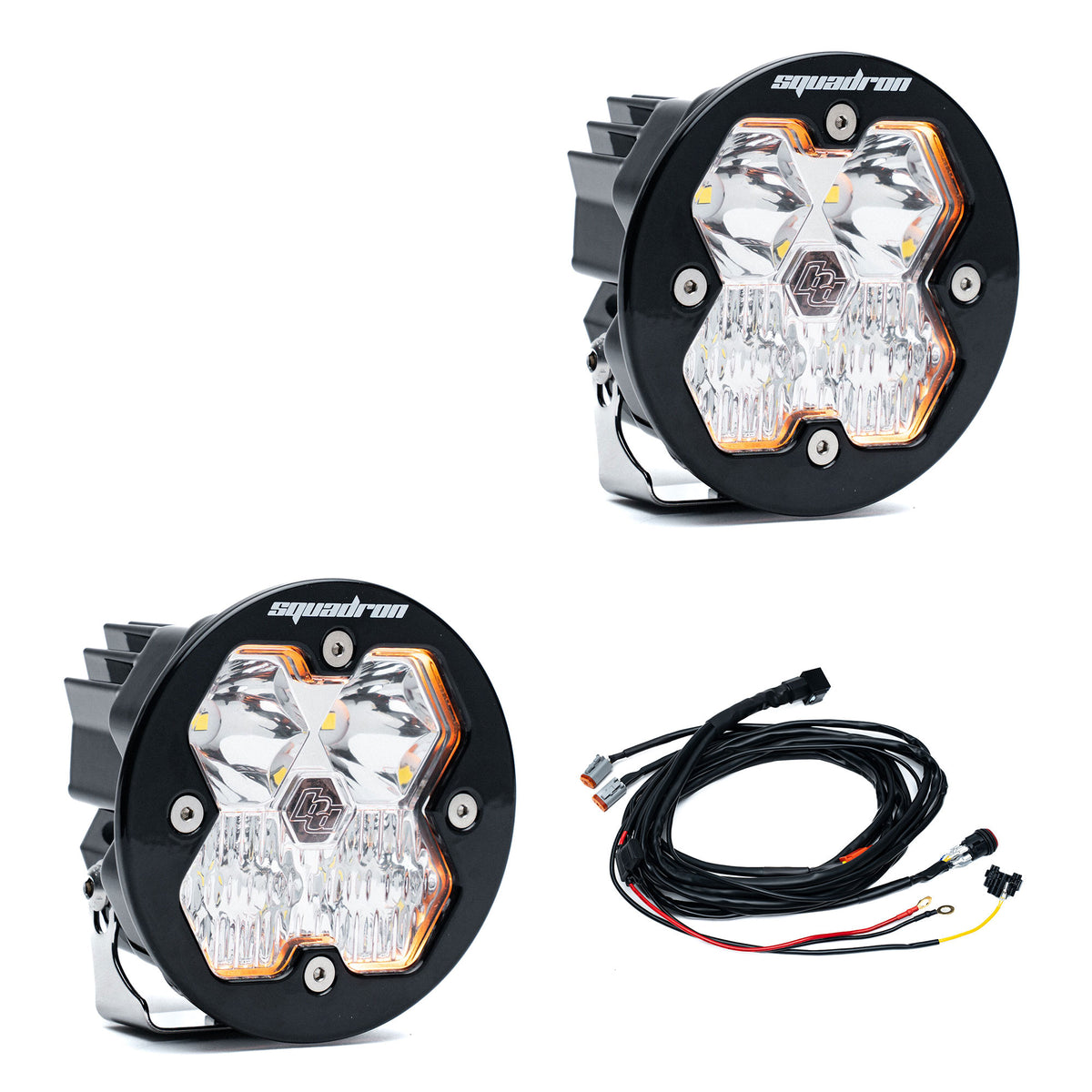 Squadron-R 2.0 Sport Black LED Auxiliary Light Pod Pair - Universal *CLEAR*