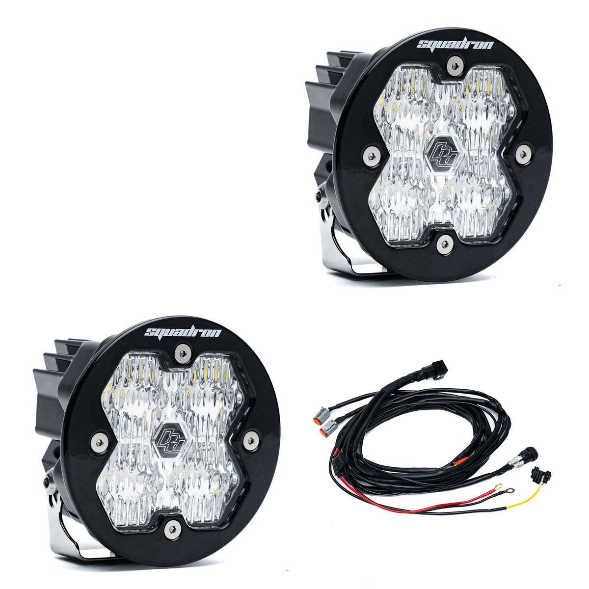Squadron-R 2.0 Sport Black LED Auxiliary Light Pod Pair - Universal *CLEAR*