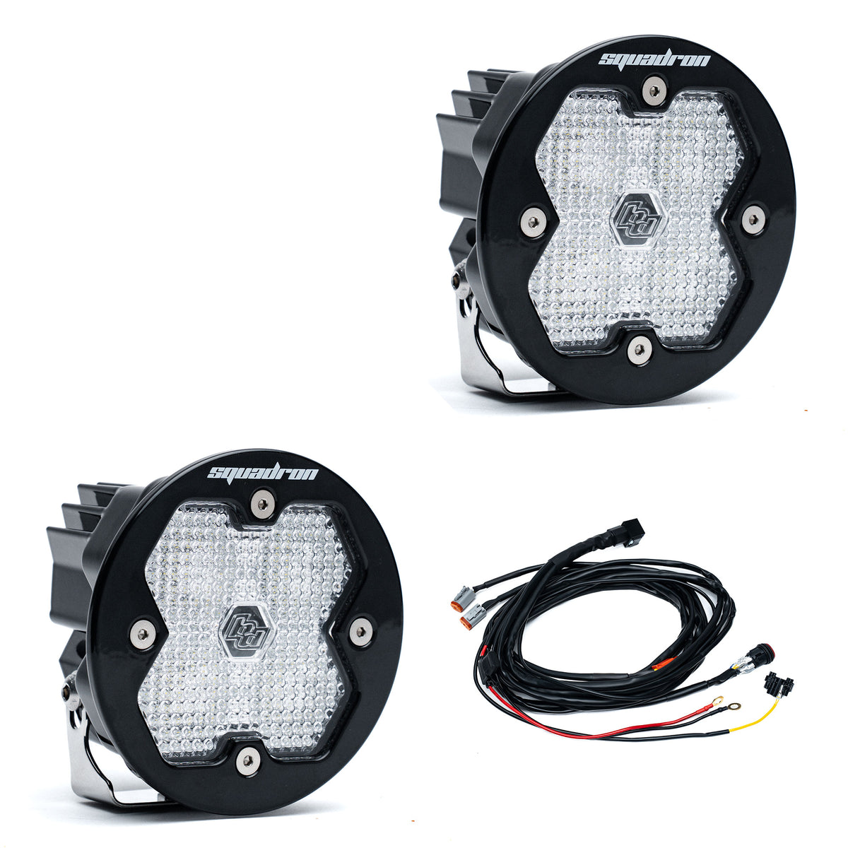 Squadron-R 2.0 Sport Black LED Auxiliary Light Pod Pair - Universal *CLEAR*