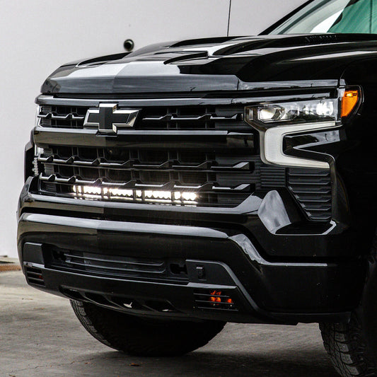 S8 30” Behind-the-Grille LED Light Bar Kit - 2022-2026 Chevrolet Silverado 1500 (CLEAR)