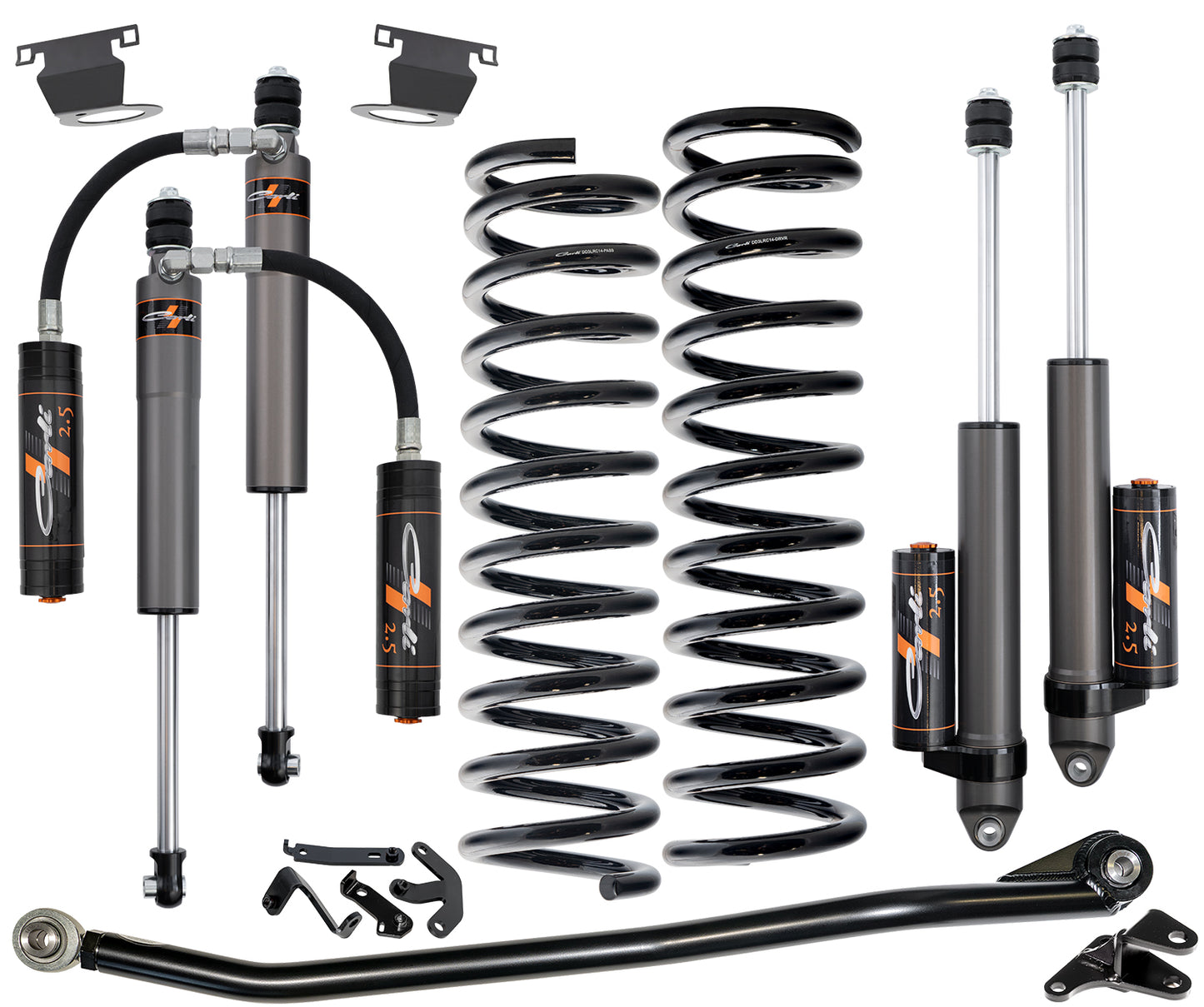 CARLI SUSPENSION RAM Leveling Pathfinder 2.5 System, Diesel, 2014-18 2500 Base Kit