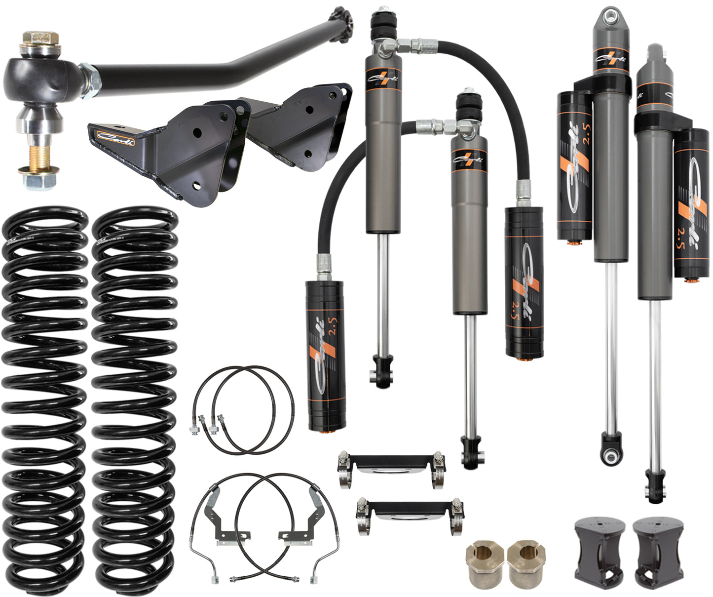 CARLI SUSPENSION Ford Leveling Pathfinder 2023+ F250/350 4x4 Diesel, Base Kit 5.5"