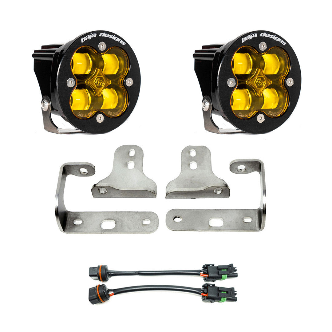 Jeep JL/JT Squadron-R SAE Fog Pocket Light Kit - Jeep 2020-2026 Gladiator; 2018-2026 Wrangler JL; NOTE: w/ OE Rubicon Bumper