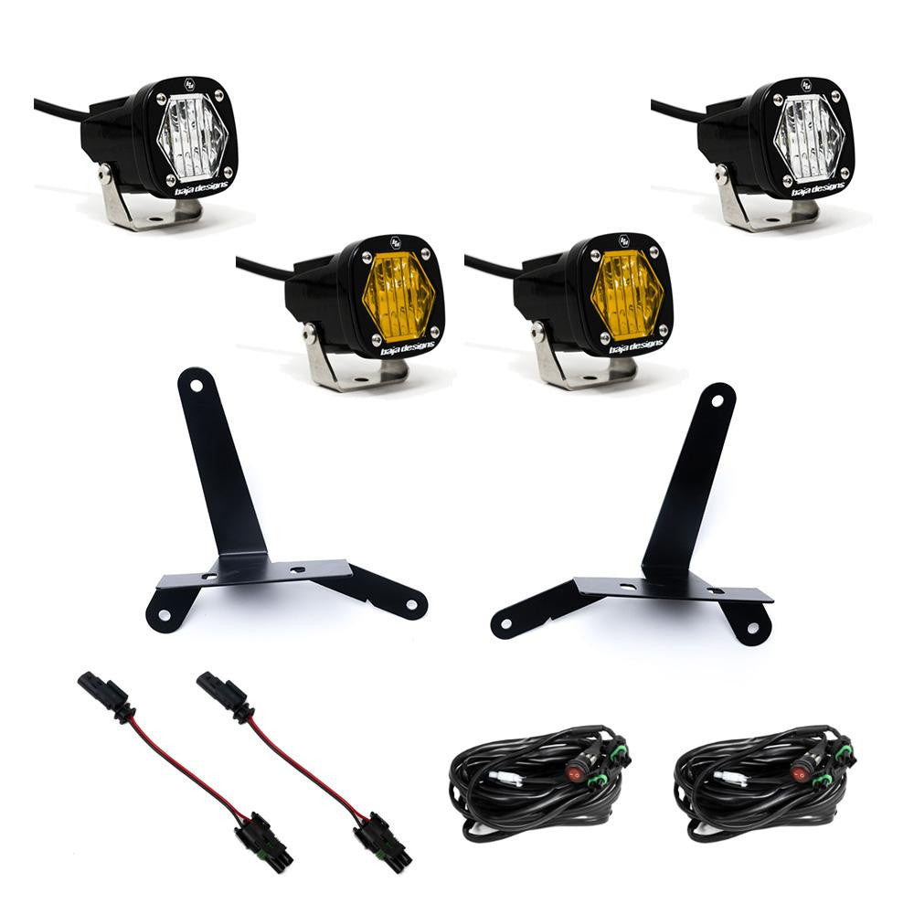 S1 Dual Fog Pocket LED Light Kit - 2024-2026 Chevrolet Silverado 2500/3500 *CLEAR/AMBER*