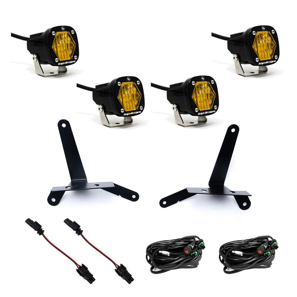 S1 Dual Fog Pocket LED Light Kit - 2024-2026 Chevrolet Silverado 2500/3500 *AMBER/AMBER*