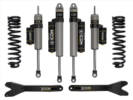 ICON 2023-2025 Ford F-250/F-350 Super Duty 4WD Diesel, 2.5" Lift, Stage 2 Suspension System w/ Radius Arms