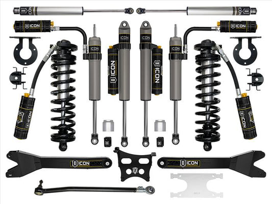 ICON 2023-2025 Ford F-250/F-350 Super Duty 4WD, 2.5-3" Lift, Stage 5 Coilover Conversion System with Radius Arms