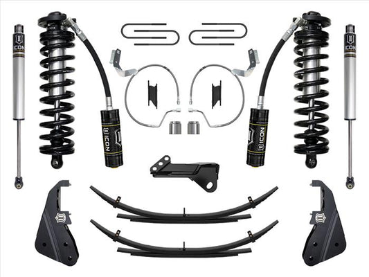 ICON 2023-2025 Ford F-250/F-350 Super Duty 4WD, 4-5.5" Lift, Stage 1 Coilover Conversion System w/ Expansion Packs