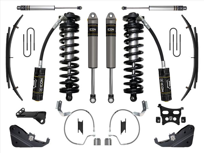 ICON 2023-2025 Ford F-250/F-350 Super Duty 4WD, 4-5.5" Lift, Stage 3 Coilover Conversion System w/ Expansion Packs