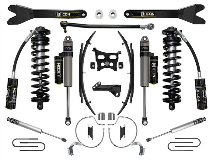 ICON 2023-2025 Ford F-250/F-350 Super Duty 4WD, 4-5.5" Lift, Stage 4 Coilover Conversion System w/ Radius Arms & Expansion Packs