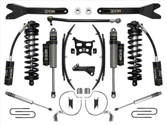 ICON 2023-2025 Ford F-250/F-350 Super Duty 4WD, 4-5.5" Lift, Stage 4 Coilover Conversion System w/ Radius Arms & Expansion Packs