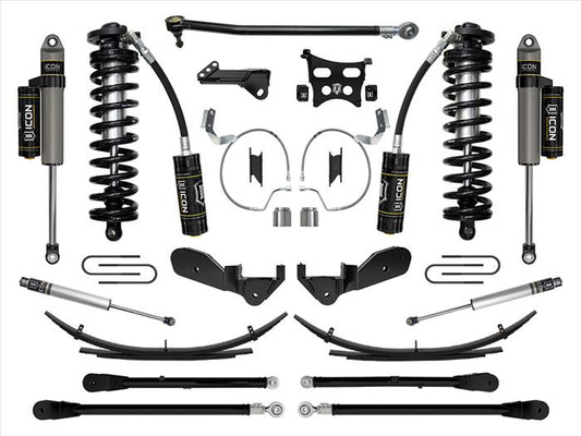 ICON 2023-2025 Ford F-250/F-350 Super Duty 4WD, 4-5.5" Lift, Stage 6 Coilover Conversion System w/ Expansion Packs