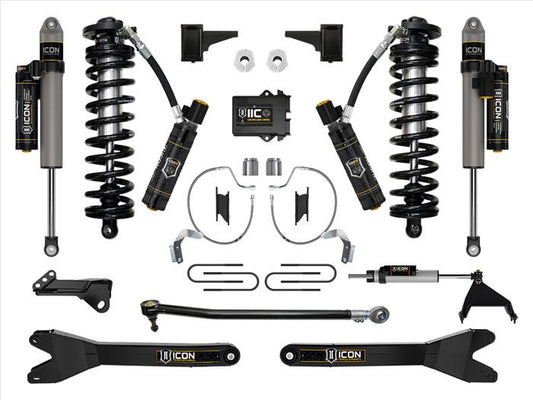 ICON 2023-2025 Ford F-250/F-350 Super Duty 4WD, 4-5.5" Lift, Stage 8 Coilover Conversion System w/ Radius Arms