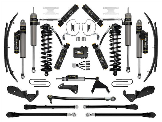 ICON 2023-2025 Ford F-250/F-350 Super Duty 4WD, 4-5.5" Lift, Stage 9 Coilover Conversion System w/ Expansion Packs