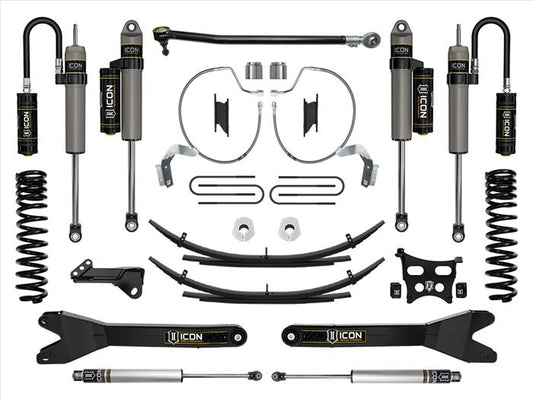 ICON 2023-2025 Ford F-250/F-350 Super Duty 4WD Diesel, 4.5" Lift, Stage 4 Suspension System w/ Radius Arms & Expansion Packs