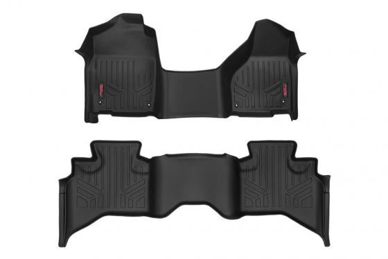 Heavy Duty Floor Mats Front/Rear-12-18 Dodge RAM 1500 Quad Cab Rough Country