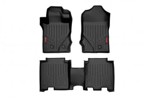 Floor Mats Front and Rear Bucket Set 21-22 Ford Bronco 4-Door Rough Country