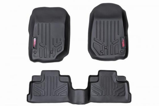 Heavy Duty Floor Mats Front/Rear-07-13 Jeep JK Wrangler Unlimited Rough Country