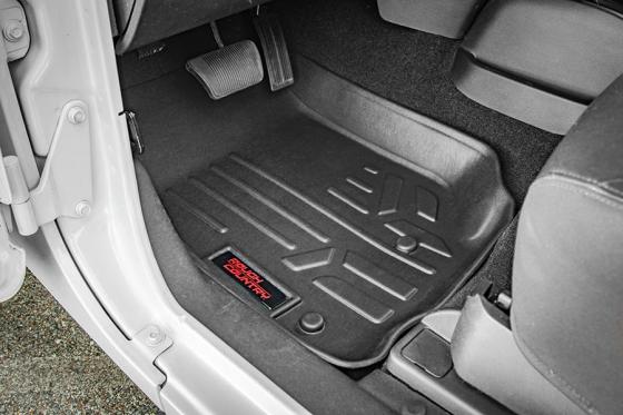 Heavy Duty Floor Mats Front/Rear-14-18 Jeep Wrangler JK Unlimited Rough Country