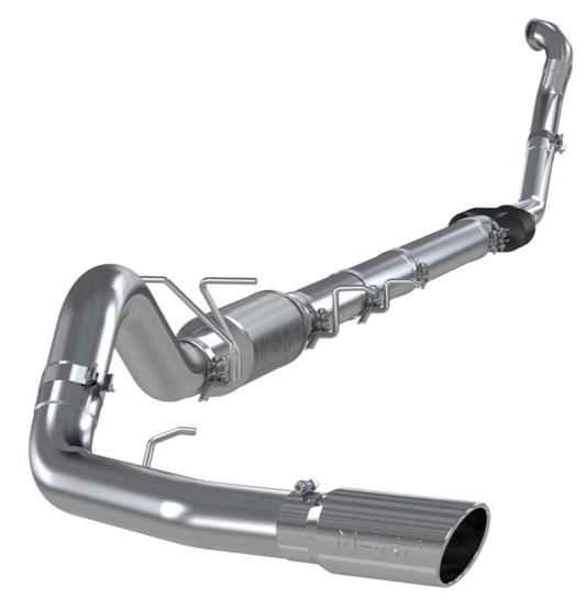 Aluminized Steel 4" Turbo Back Single Side Exit (3" downpipe)