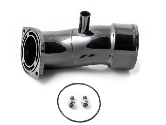 HIGH FLOW 3.5" Black Turbo Intake Horn Kit For 20-24 GM 6.6L L5P Duramax Diesel