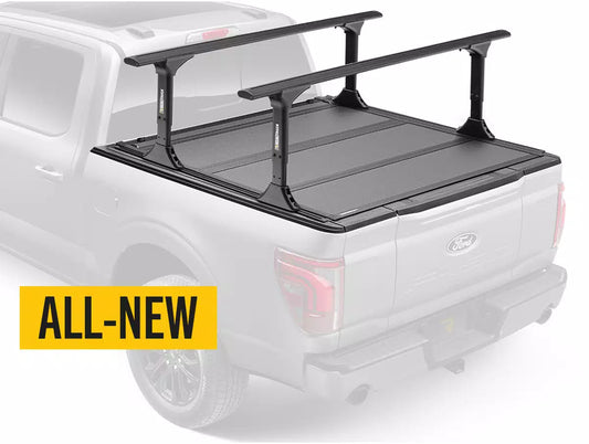 RealTruck BAKFlip MX4 TS Hard Folding Tonneau Cover w/ T-Slot Rails 8' Bed