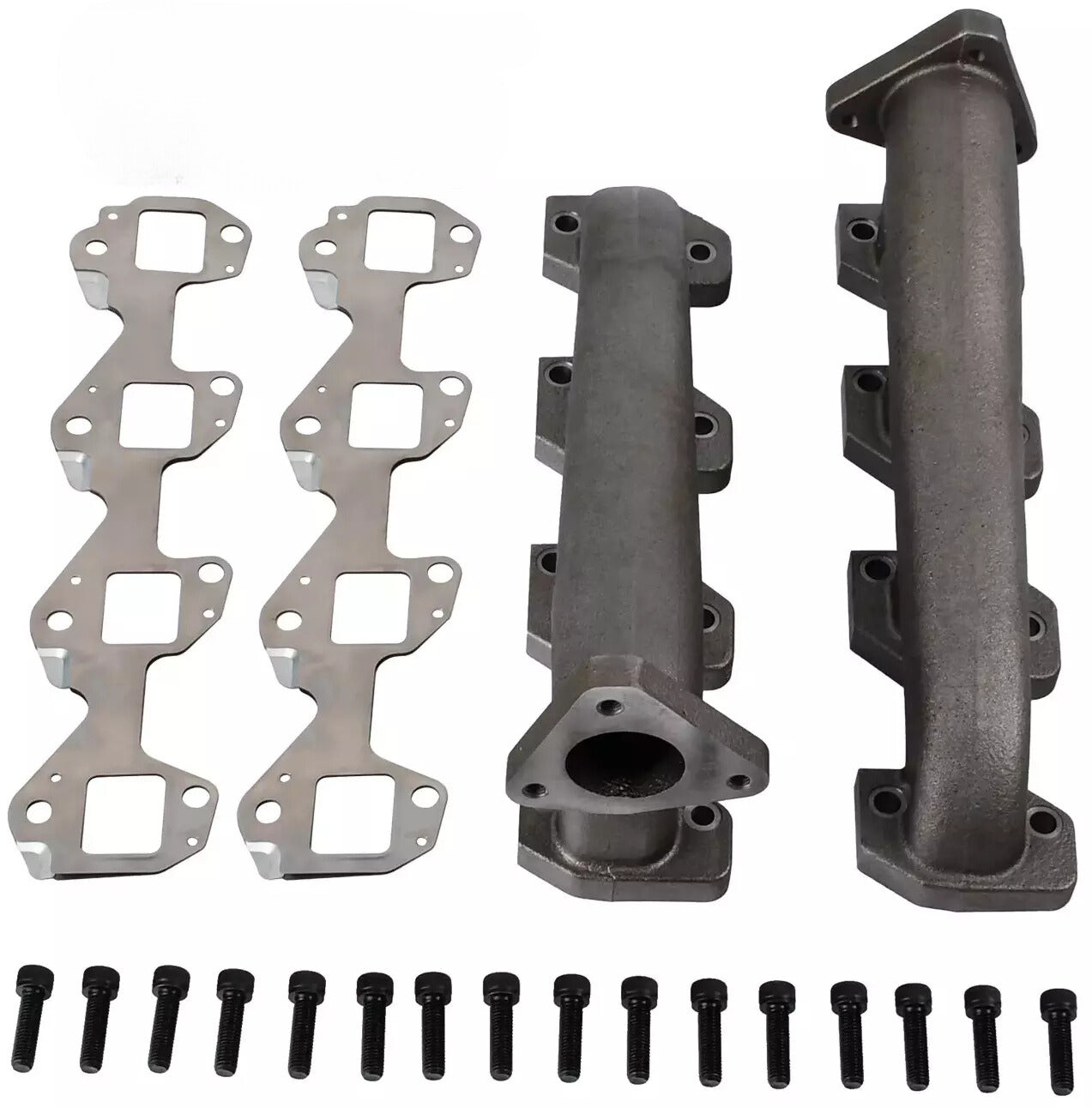 High Flow Race Exhaust Manifolds & Gaskets For 2001-2004 GM LB7 6.6L Duramax